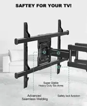 Ergo Tab Full Motion Tv Wall Mount Articulating Swivel Extension Arm 37"-75"