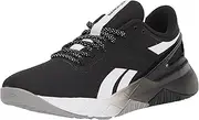 [Reebok] Women's Nanoflex Cross Trainer, Black/White/Pure Grey, 10.5