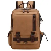 Water-resistant Canvas Backpack with Anti-Theft Pocket, Daypacks Fits 15.6 In...