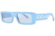 Dolce & Gabbana DG6187 334665 Sunglasses Women's Azure/Blue Mirror Silver 53mm