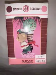 Enesco Ornament 1991 Baskin Robbins Here's the Scoop Ice Cream 2nd ice skater