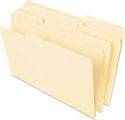 Universal 16413 Heavyweight File Folders, Filing Folders, 13 Cut One-Ply Top Tab, Letter, Manila, 50Pack