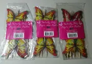 Studio 18 Butterfly Picks Piquets Avec Papillon 3 Packs