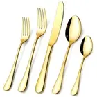 Gold Silverware Set 40piece Stainless Steel Flatware Set Kitchen Utensil Set Ser