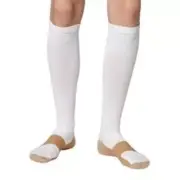 1 Pair Lg/XL White Compression Copper Socks Support 20-30 mmHg Graduated Sock