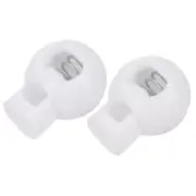 20pcs Plastic Spring Cord Locks Stopper 0.22" Single Hole Spring Toggle Stopper