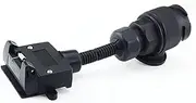 Walquicks Adaptor 13 Pin to 7 Pin Socket Socket Professional Male Female Adaptor Portable Universal Extension Spiral Cable Trailer Caravan Connector Plug Adaptor Connector, for Trailer Caravan Bike