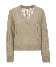 Brunello Cucinelli V-Neck Drop Shoulder Jumper S,XS,L,M Nude