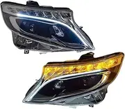 Car Lights Compatible for Benz Vito W447 2016-2022 LED Headlight Assembly Upgrade Dynamic Car Lamp Accessories