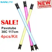 4pcs x Nanguang Nanlite Pavotube 30C 117cm 2700-6500K RGBW LED Light APP Control