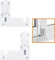 Patio Sliding Door Security Foot Lock Kick Lock, Fits on Top Rail-Childproof