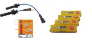 MITSUBISHI PAJERO MINI H56A NGK SPARK CABLE & PLUG SET 4A30 DOHC TURBO ENGINE