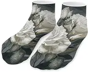 [QMNVBDS] Gray And Beige Style Socks Ankle Length Socks Casual Short Socks for Women Men Low Cut Sports Socks Running Socks No Show Socks Ankle Socks Athletic Socks Workout Socks, Style, One Size