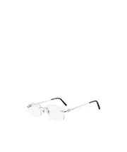 rectangular frame glasses 53 White