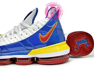 [26cm] 2018-2019 NBA 最新款 LeBRON JAMES 最新代言 NIKE LEBRON XVI SB EP 16 SUPERMAN 白藍黃紅 超人 全新 BATTLEKNIT 2.0 飛織鞋面 ZOOM MAX AIR 氣墊 小皇帝 雷霸龍 KING LAKERS 頂級科技 籃球鞋 (CD2450-100) !