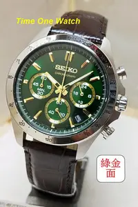 在飛比找Yahoo!奇摩拍賣優惠-實體店面(原廠盒單)日系_SEIKO精工錶3眼計時賽車錶SB