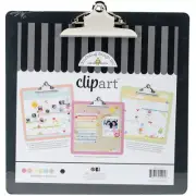 Doodlebug Clipart Monochromatic Clipboard 13.5"X13.5"-Beetle Black