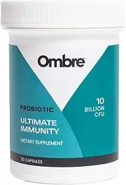 Ombre Ultimate Immunity Probiotics for Immune Support, 10 Billion CFU, Shelf-Stable, 30 Servings