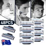 3 Blades For Men Gillette MACH 3 Razor Shaving Shaver Trimmer Refills Cartridges