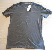 Adidas Women's Climalite Short Sleeve Crew Neck Tee Gray Medium NEW with tags