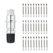 CB09 CB09U Blade Holder Base Compatible with Graphtec ， with 30 Pcs Cutting B...