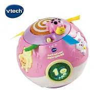 在飛比找Yahoo奇摩購物中心優惠-【Vtech】炫彩聲光滾滾球-粉