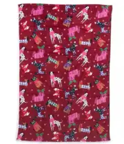 New VERA BRADLEY Essential Throw Blanket Holiday Hounds FREE SHIPPING