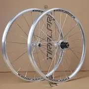 BMX Wheelset 16 Inch 349 Folding Bike Wheel Set 20 Inch 406 451 V Brake Quick Release Cassette 8 9 10 11 Speed Sealed Bearing Hubs (Color : Silver, Size : 406)