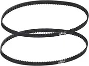 uxcell 2pcs 190XL Rubber Timing Belt 95 Teeth 10mm Width 5.08mm Pitch Synchronous Closed Loop Geared Drive Belt Black for Industrial