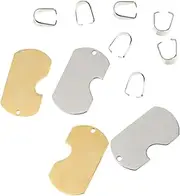 [KALLORY] Couple Pendant Key Holder Charms Stainless Steel DIY Jewelry Making Unique Shape for Keychains Bags Eye Catching and Durable Design *