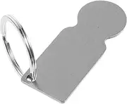 LAPYAPPE Stainless Steel Blank Shopping Trolley Token Keychain for Sublimation Printing Lightweight Rustproof for Supermarkets and Everyday Use