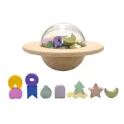 Kiko & gg UFO/Stars Kids/Children Fun Play Wooden Balance Stacking Game Toy 3+