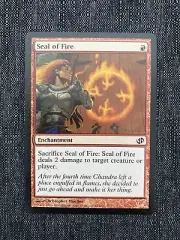 Seal of Fire Jace vs. Chandra NM Red Common MAGIC THE GATHERING