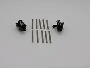 Slot Spares 10 Tinned Copper Braids & 2 Long Stem Guide Blades Scalextric Compatible - BNIP - G2991