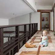 Banister Guard for Kids, 10 x 2.6 Ft Durable Rail Balcony Proofing Mesh Net, Easy to Install Stairway Net for Children & Pets - Black