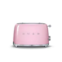 在飛比找Yahoo奇摩購物中心優惠-【SMEG】義大利復古美學 2片式烤麵包機-粉紅色