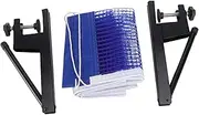 Kisangel Portable Table Tennis Post Easy Install Rack Pong Compact Pong Rack Accessory Iron Mesh for Play