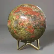 2.75" Natural Polished Unakite Sphere Polished - USA