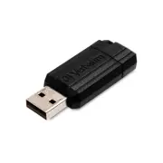 Verbatim 128GB USB Flash Drive Black Push Pull Sliding Design Portable Storage