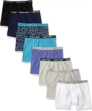 [Calvin Klein] Boys Underwear 8 Pack Boxer Briefs-Basics Value Pack