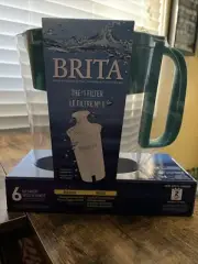 Brita Small 6 Cup Transparent Teal Denali Water Filter Pitcher