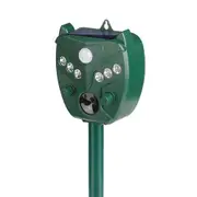 Solar Animal Repellent Ultrasonic, 1 Pack Cat Repellent Outdoor Deer Repellent Devices with Motion Sensor Animal Repeller