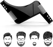 professional beard stencil,beard shapes for chin beard, sideburns, neck,styling toolbrown black