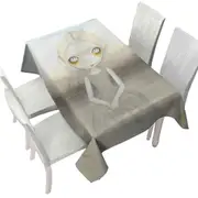 Scary Art Girl Ghost of the Pumpkin Patch Tablecloth