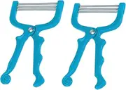 DECOMELODY 1Set Manual Facial Hair Remover Durable Epilator Tool for Smooth Skin Non Skid Handle for Easy Hair Removal Quick Facial Hair
