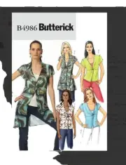 Butterick Sewing Pattern 4986 Shirt Top Camisole Misses Size 8-14