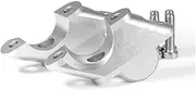 Handlebar Risers Handlebar Riser Clamp Handle Bar Heighten Move Back Adapter for BM&W R1200R LC2015-2019 for R1250R LC 2019-2023(Silver)