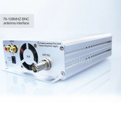 76MHz-108MHz 15W FM Broadcast Transmitter Stereo PLL FM Radio Broadcast Station-