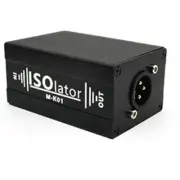 XLR Audio Isolator Noise Reduction Eliminates Current Noise Dual Channel 61303