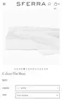 SFERRA CELESTE ITALIAN COTTON PERCALE FLAT SHEET IN SOLID WHITE